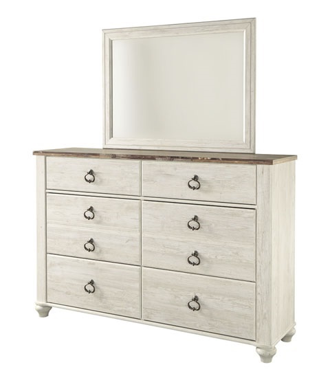American Design Furniture by Monroe - Beach Cottage Dresser And Mirror 2